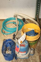 Goulds Effluent Pump With Many Different Hoses
