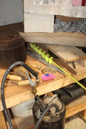 Hudson Curing Compound Sprayer, Auger Drill, Misc