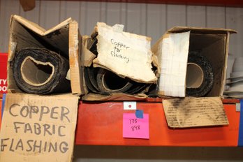 3 Rolls Of Copper Fabric Flashing  2x3ft 1x4ft