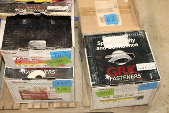 3 Full Boxes And One 75%full GRK Concrete Multi Purpose Screws