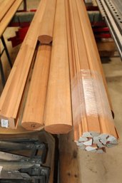 18pc Cherry Moulding 11/16- 7/8,  Railing 5x12' 1x7' 1x9'