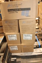 8 Boxes Of White Glazed Cove Base Or Skirting Tiles (#4)