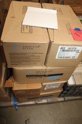 8 Boxes Of White Glazed Cove Base Or Skirting Tiles (#7)