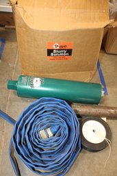 4 Inch DDM Con Cut Diamond Tool Coring Bit,2 In Coring Bit, Hose And Slurry Solution Misc , Concrete Work