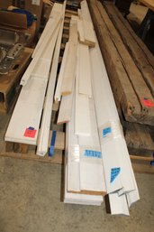 16ft Moulding, 14 Ft 1'x7 Board, Other Misc Sized Matching Boards And Moulding All White Boards Seen