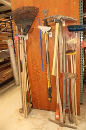 22 Lawn Tools, Post Hole Digger, Pick Axe, Shovel, Hoe