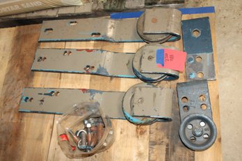 3 Large Door Rollers For Bay Door, Misc Parts