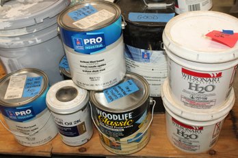 Lot Of Stains Wood Preservative Urethane Enamel HD Paint Can Opener