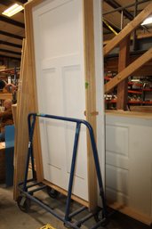 3 Exerior Doors And Frames 36x78, 32x80  Misc Sizes , Cart Not Included