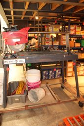 Diamant Ds-300 Rubi Tile Saw With Mobile Table Cords And Buckets # See Lot 287 For Matching Extension Arms