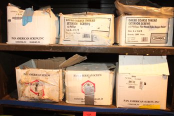 6 Cases Coarse Thread Exterior Screws Various Sizes 6,8