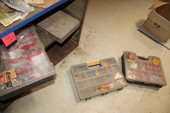 4 Container Boxes Various Sized Screws- Commercial And Hollow Door Anchors?
