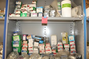 2 Shelves Various Nuts Bolts Screws Misc