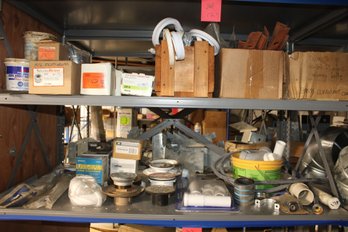 2 Shelves Various Types Of Drains, Flanges, Plate Connectors