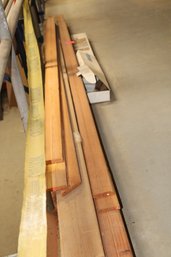 About 20 Pieces Wainscoting Lengths 10-18 Ft Lengths Pre Stained