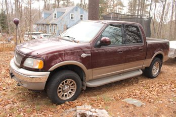 2002 Ford F150 King Cab 6' Bed King Ranch 4x4 Leather Clean NH Title Needs Cab Corners And Rockers See Descrip