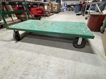 Green Rolling Platform Cart 30x60 Cart Only Nothing On It Included