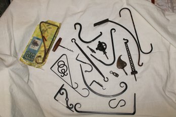 Vtg. Antique & Modern, Wrought  Iron, Variety Of Shapes Sizes,