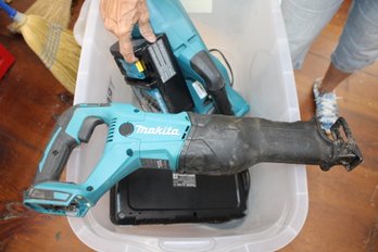 Makita Lot NO BATTERIES 2 Chargers Sawzall Leaf Blower