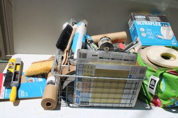 Misc Drywall Supplies, Door Insulation, Sand Paper, Painting Rolls Misc
