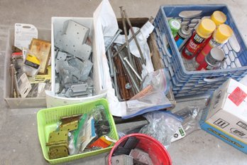 Misc House Hardware Parts, Lag Bolts, Hinges, Brackets, Screws, Spray Foam, Hardware  Parts