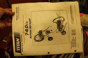 Titan Airless Sprayer 740ix Used Working