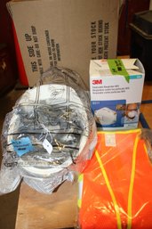 Safety Helmet, Vest And M95 Masks