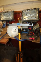 Misc Job Lighting 5 Single Light 1 Double Light Stand