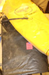 2 Misc Outdoor Equipment Weather Protective Covers With Bungees Various Size , Black One Is Large