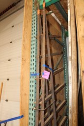 2 Wall Mounted Metal Racking For Lumber, Or Piping? 9ft Ea.