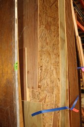Wood Plywood Lot, Various Sized Thickness And Dim. Many Full Length