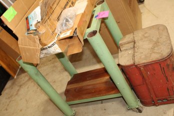 Rag Burner, Saw Horse Brackets, Rolling Cart 18x24