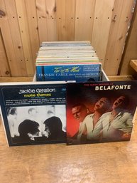 LOT OF 88 ALBUMS INCLUDING APPLE CRATE