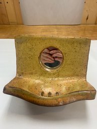 SIGNED MIRROR SOAP DISH - Vintage Michael Cohen