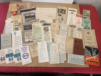 VINTAGE RAILROAD EPHEMERA LOT
