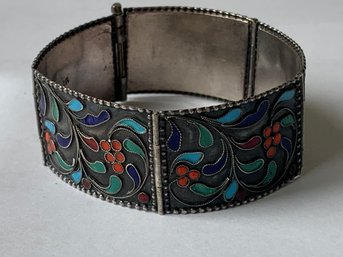 STUNNING STERLING SILVER BRACELET   6.5'   .925  26 GRAMS