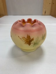 BURMESE GLASS ROSE BOWL