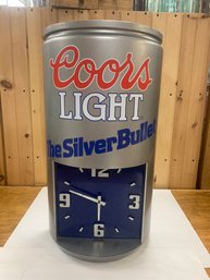 COORS LIGHT ADVERTISING CLOCK