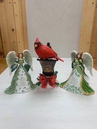 THOMAS KINKADE ANGELS AND LIGHT UP CARDINAL
