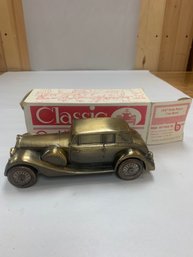 1937 ROLLS ROYCE BRASS COIN BANK IN ORIGINAL BOX