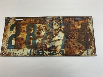 1921 NEW HAMPSHIRE LICENSE PLATE