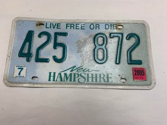 NEW HAMPSHIRE LICENSE PLATE
