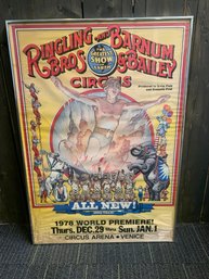 1978 POSTER OF THE RINGLING BROS. BARNUM AND BAILEY CIRCUS  28'W X 40'H