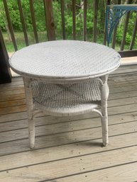 WICKER TABLE