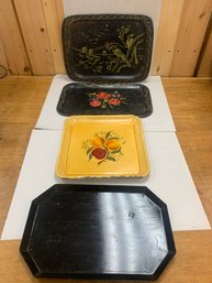METAL VINTAGE TRAY LOT