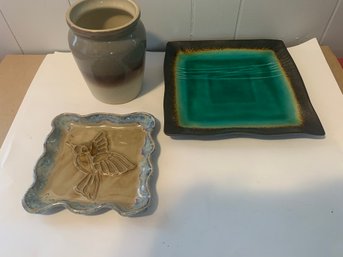 3 BEAUTIFUL POTTERY PIECES