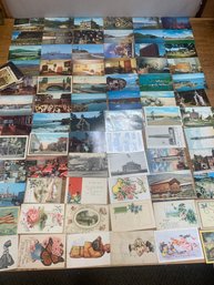 104 VINTAGE POST CARDS,ETC
