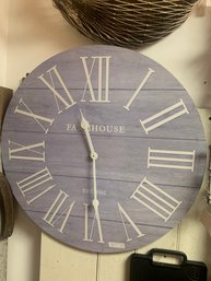 FARMHOUSE CLOCK 28' ROUND  WORKS