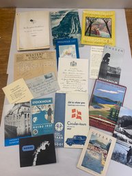 1930S EMPHEMERA LOT WITH ADVERTISING