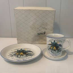 APOLLO 11 TEA CUP AND SAUCER WITH PLATE